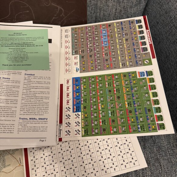 Arracourt (opened never played) Multi-Man Publishing - Picture 8 of 11